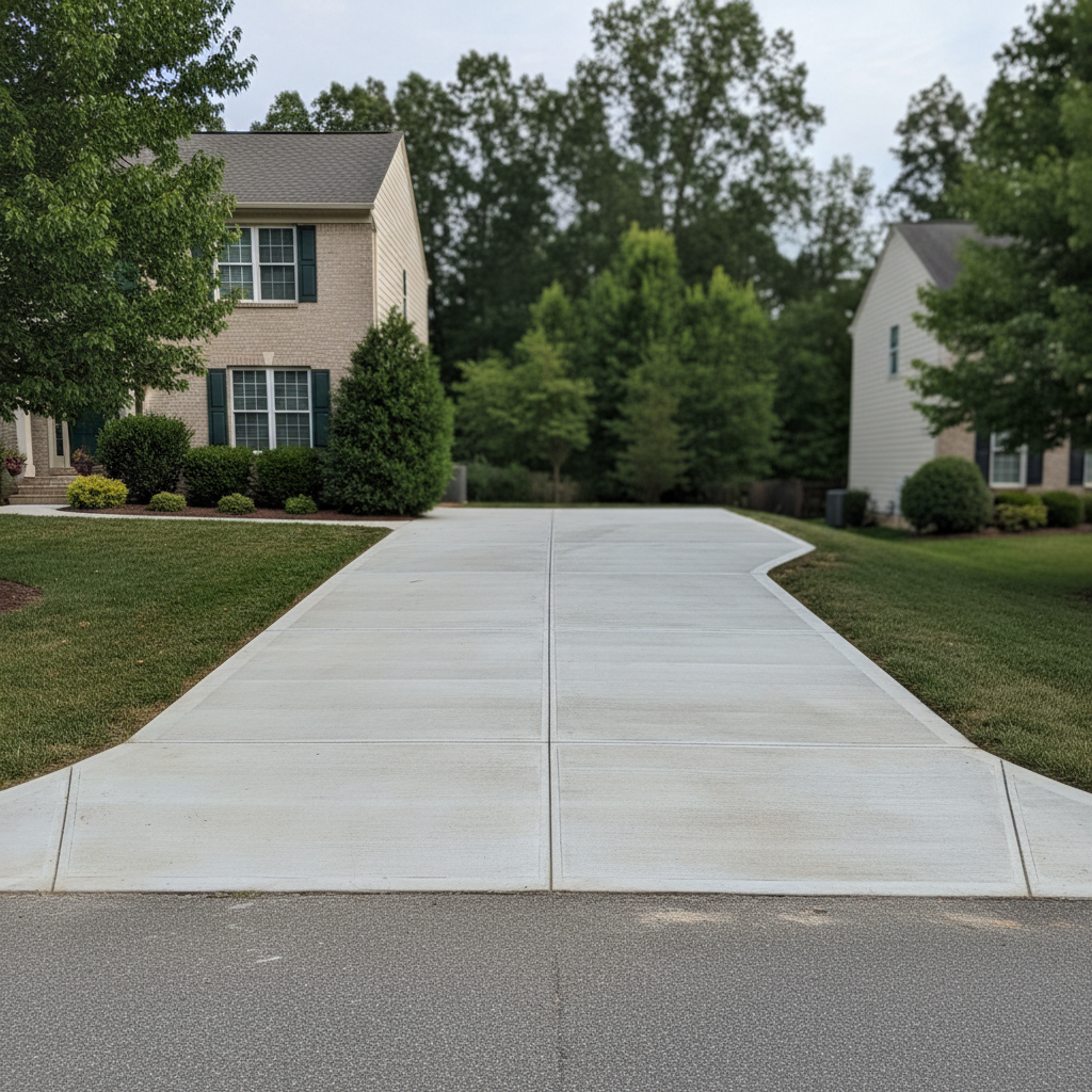 Concrete Driveways completed by Titan Concrete in Germantown, MD