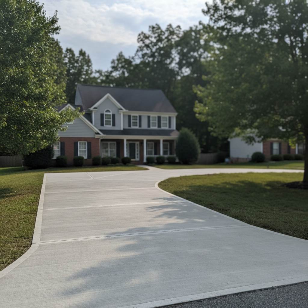 Concrete Driveways completed by Titan Concrete in Poolesville, MD